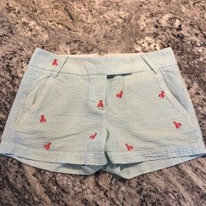 J.Crew seersucker chino shorts